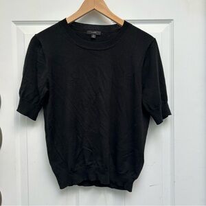 J. Crew Short-sleeve silk-blend crewneck sweater